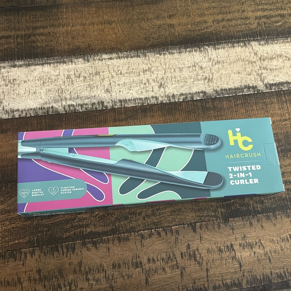 Twisted 2-in-1 Curler - Teal
